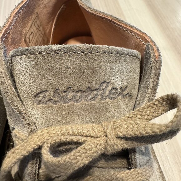 Astroflex Greenflex Grey Taupe Leather Suede Desert Ankle Boots Men's Size 44 - Picture 2 of 8